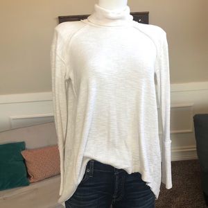 Free People split back turtleneck sweater